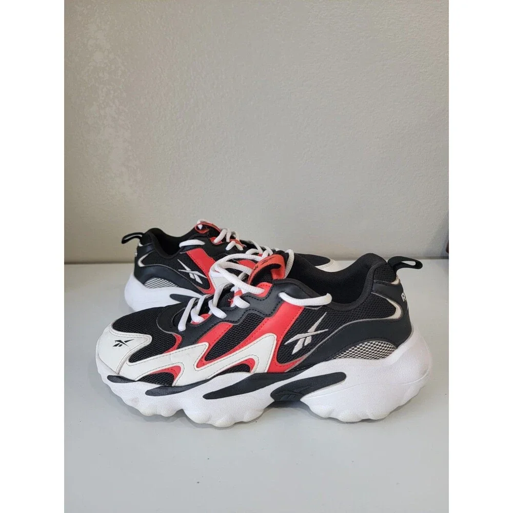 Reebok DMX 1000 Men’s Size 9 Radiant Red Black White Chunky Running Shoes